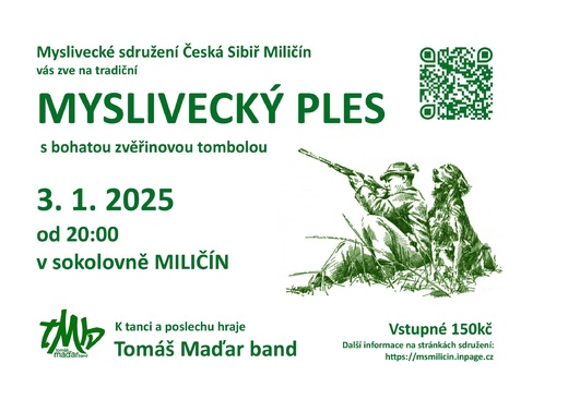 MYSLIVECKÝ PLES 3.1.2025