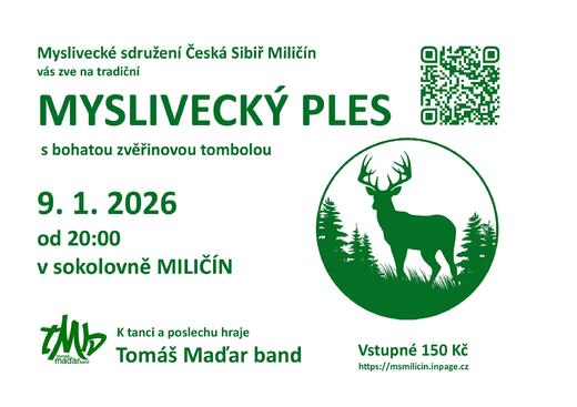 MYSLIVECKÝ PLES 9.1.2026